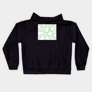 Abstract - green and white. Kids Hoodie